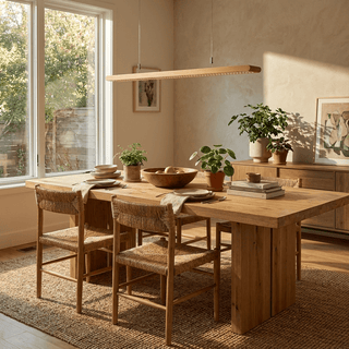 Dual Louver Wood Linear Pendant Lamp-Neutral Decor