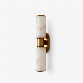 Dualis Alabaster Wall Sconce-Neutral Decor