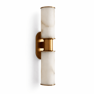 Dualis Alabaster Wall Sconce-Neutral Decor