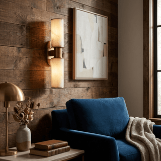 Dualis Alabaster Wall Sconce-Neutral Decor