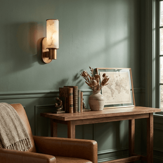 Dualis Alabaster Wall Sconce-Neutral Decor