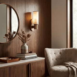Dualis Alabaster Wall Sconce-Neutral Decor