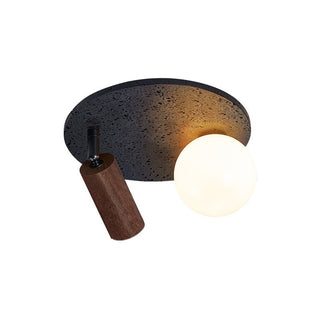 Qule Plafonnier Travertin Noir Flexible