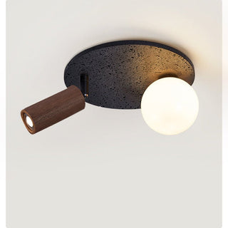 Qule Plafonnier Travertin Noir Flexible