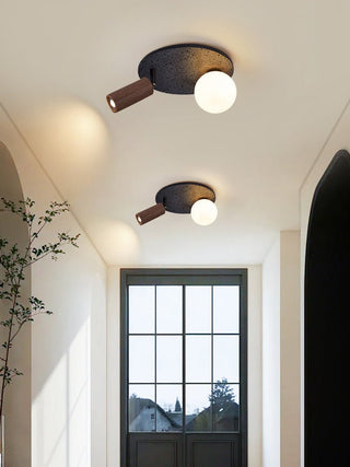 Qule Plafonnier Travertin Noir Flexible