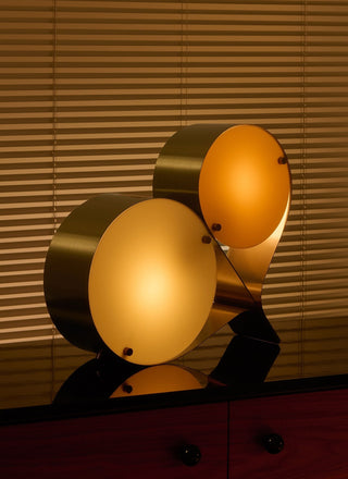 Duet Disc Table Lamp-Neutral Decor