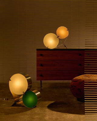Duet Disc Table Lamp-Neutral Decor