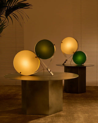 Duet Disc Table Lamp-Neutral Decor