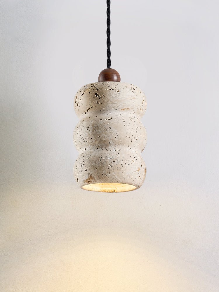 Bors Dune Suspension en Travertin Jaune Pebble