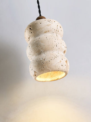 Bors Dune Suspension en Travertin Jaune Pebble