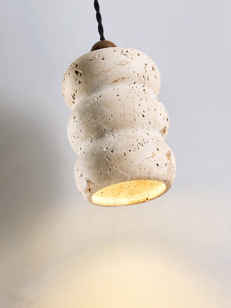Bors Dune Suspension en Travertin Jaune Pebble