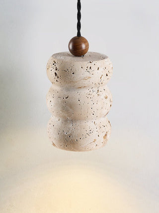 Bors Dune Suspension en Travertin Jaune Pebble