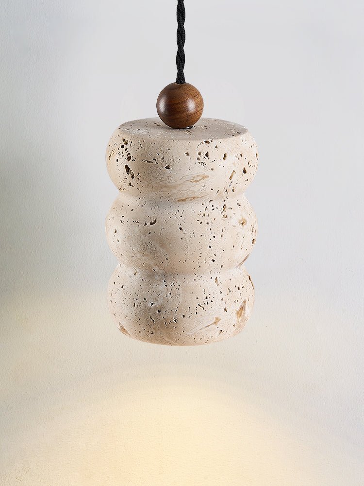 Bors Dune Suspension en Travertin Jaune Pebble