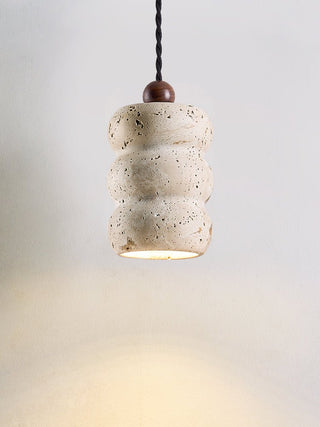 Bors Dune Suspension en Travertin Jaune Pebble