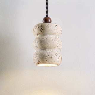 Bors Dune Suspension en Travertin Jaune Pebble