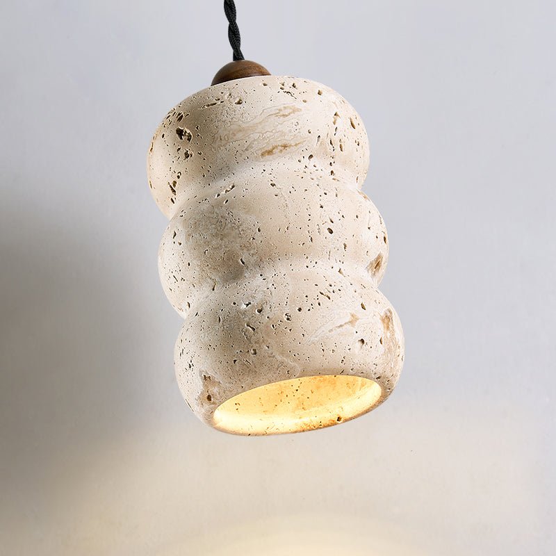 Bors Dune Suspension en Travertin Jaune Pebble