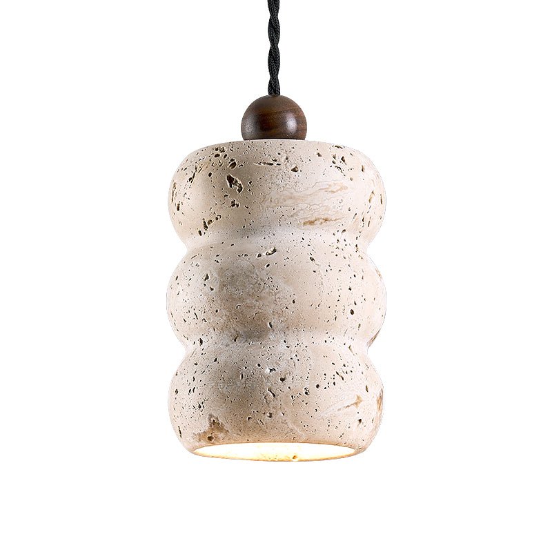 Bors Dune Suspension en Travertin Jaune Pebble