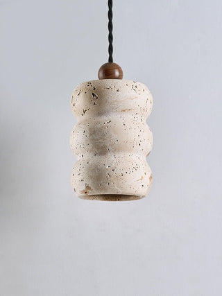 Bors Dune Suspension en Travertin Jaune Pebble