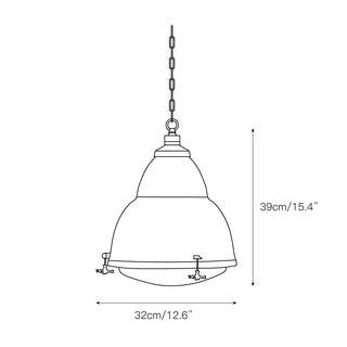 Dunlop Suspension Métal Rouge Moderne