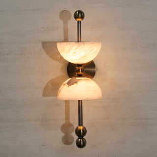 Duo Alabaster Wall Lamp-Neutral Decor