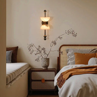 Duo Alabaster Wall Lamp-Neutral Decor