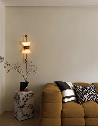 Duo Alabaster Wall Lamp-Neutral Decor