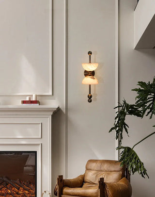 Duo Alabaster Wall Lamp-Neutral Decor