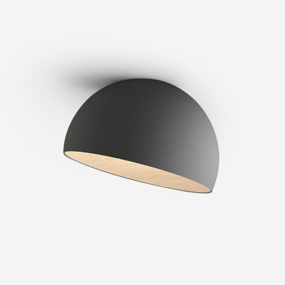 Ceiling Lamp Dome Wood Interior Warm-Neutral Decor