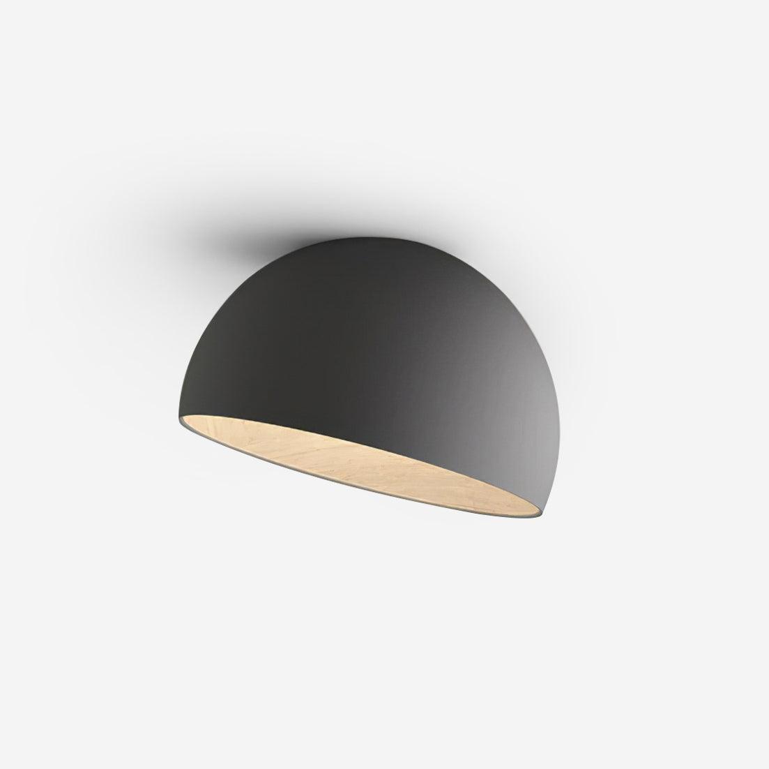 Ceiling Lamp Dome Wood Interior Warm-Neutral Decor