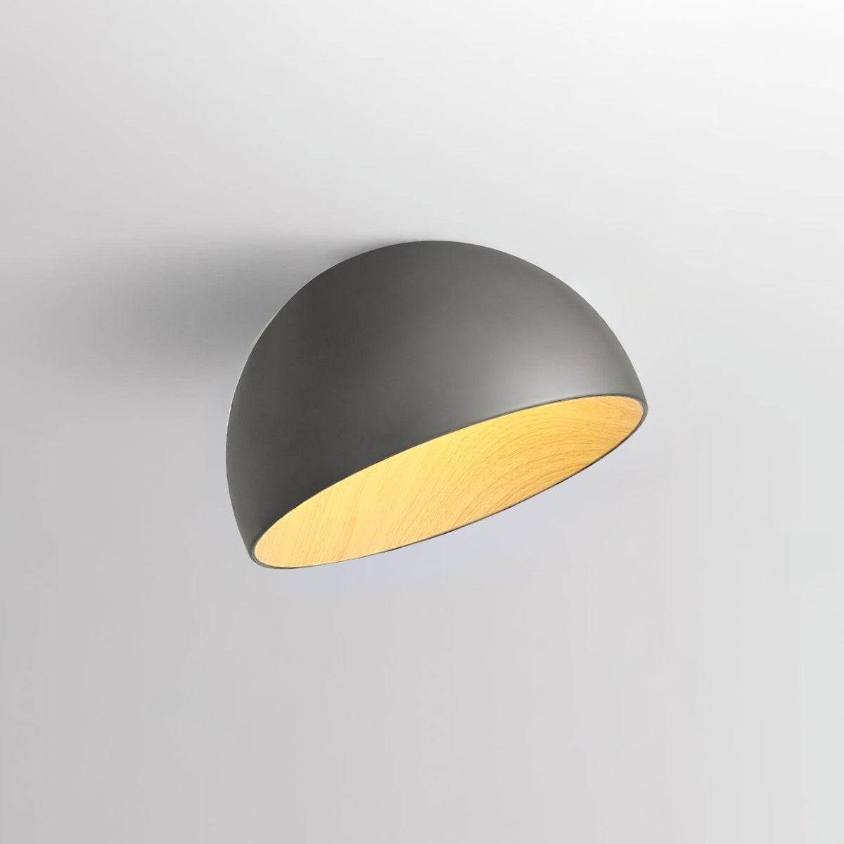 Ceiling Lamp Dome Wood Interior Warm-Neutral Decor