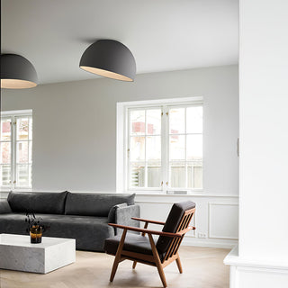 Solara Plafonnier Dôme Bois Minimaliste