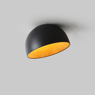Solara Plafonnier Dôme Bois Minimaliste