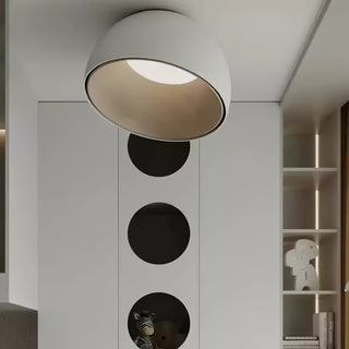 Solara Plafonnier Dôme Bois Minimaliste