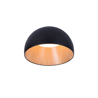 Solara Plafonnier Dôme Bois Minimaliste