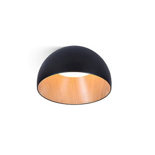 Solara Plafonnier Dôme Bois Minimaliste
