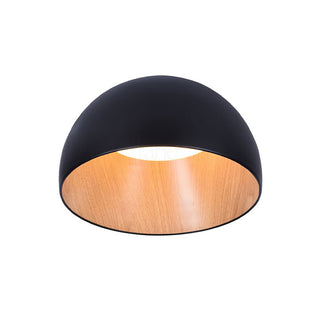 Solara Plafonnier Dôme Bois Minimaliste