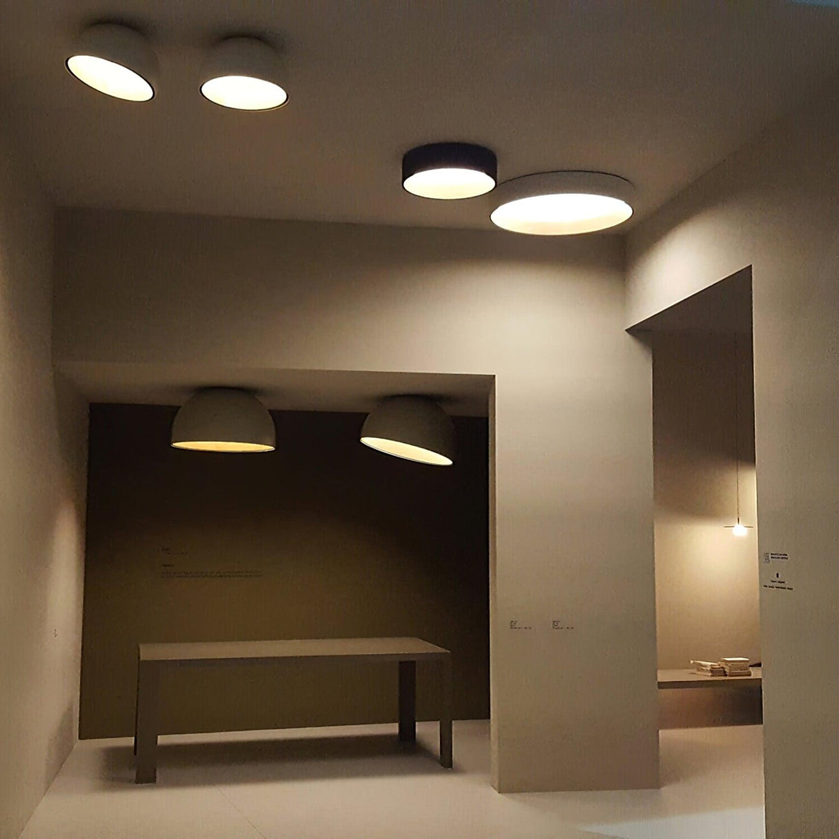 Ceiling Lamp Dome Wood Interior Warm-Neutral Decor