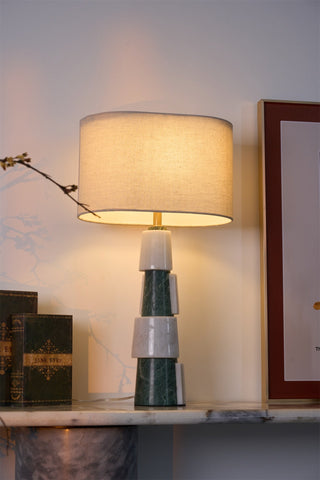 Obelisk Lampe de Table en Marbre