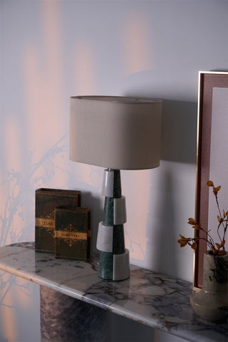 Obelisk Lampe de Table en Marbre