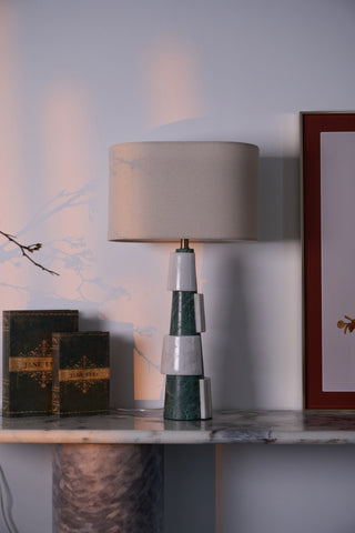 Obelisk Lampe de Table en Marbre