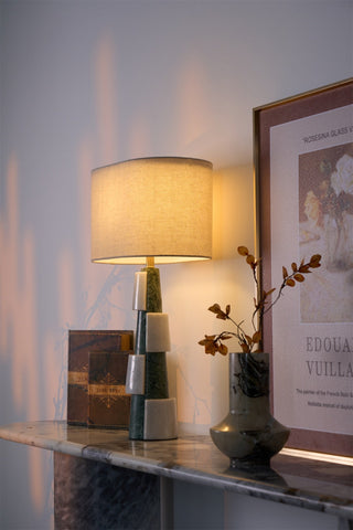 Obelisk Lampe de Table en Marbre