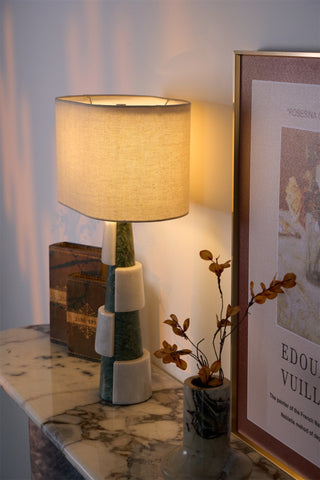 Obelisk Lampe de Table en Marbre