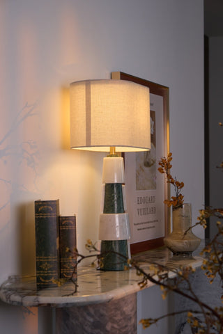 Obelisk Lampe de Table en Marbre