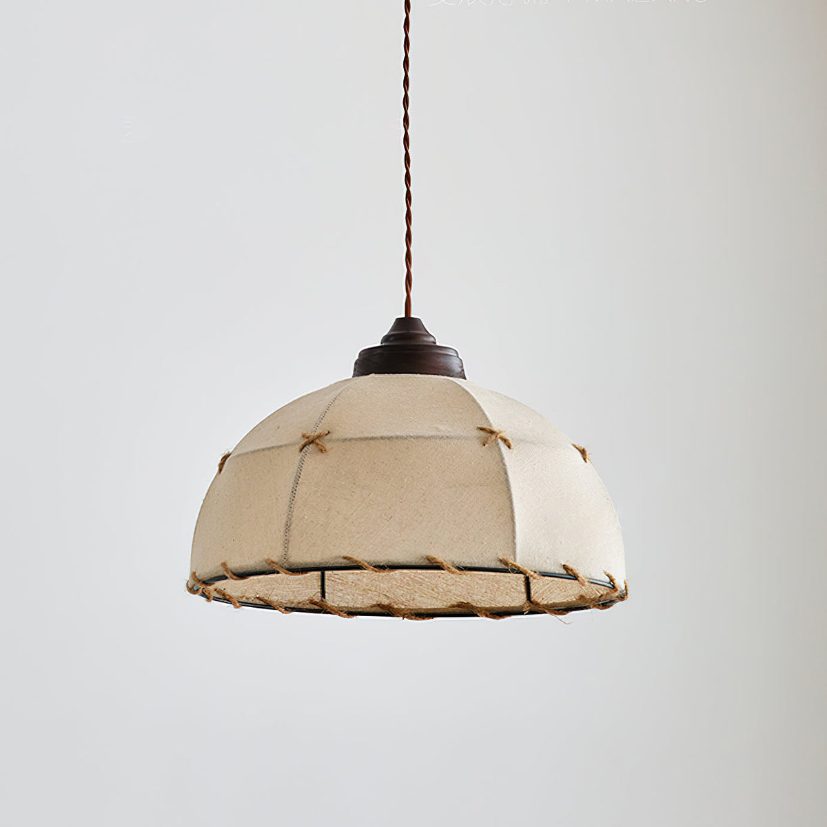 The two-light Duomo Pendant shown from below, highlighting the light source.