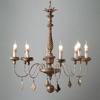 Urn Lustre Métal Or Vieilli Luxe Postmoderne