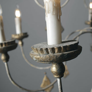 Urn Lustre Métal Or Vieilli Luxe Postmoderne