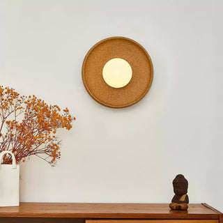 Civarir Applique Murale Ronde en Verre Céramique Minimaliste Moderne