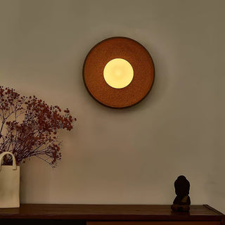 Civarir Applique Murale Ronde en Verre Céramique Minimaliste Moderne