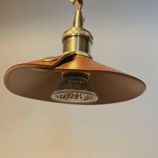Cadorir Industrial Leather Desk Lamp-Neutral Decor