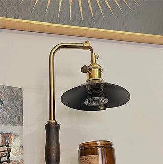 Cadorir Industrial Leather Desk Lamp-Neutral Decor